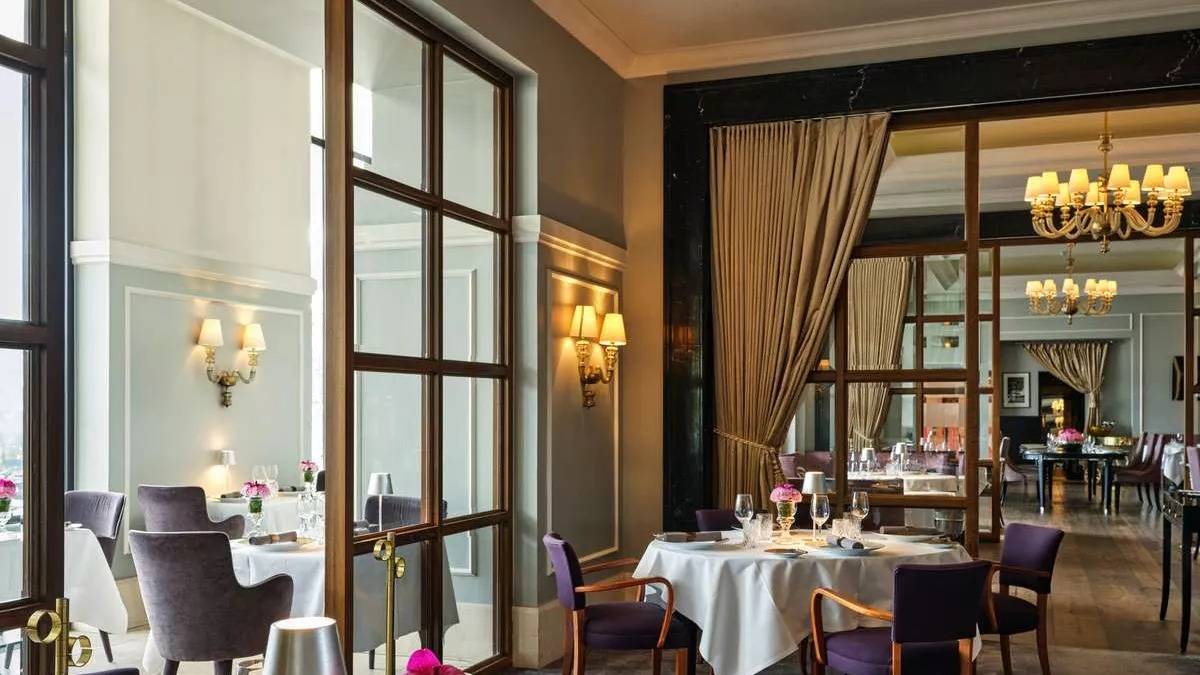 Hotel d'Angleterre Marchal 餐廳用餐室