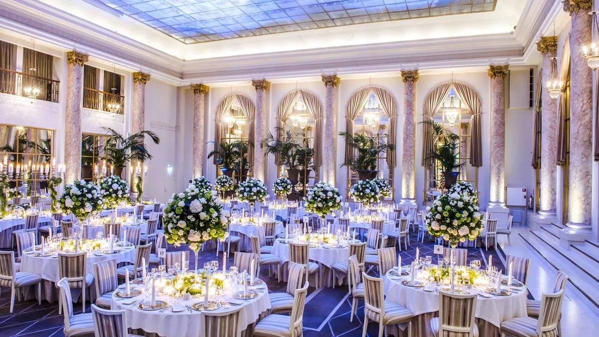 Hotel d'Angleterre Palm Court 彩繪玻璃天頂宴會廳