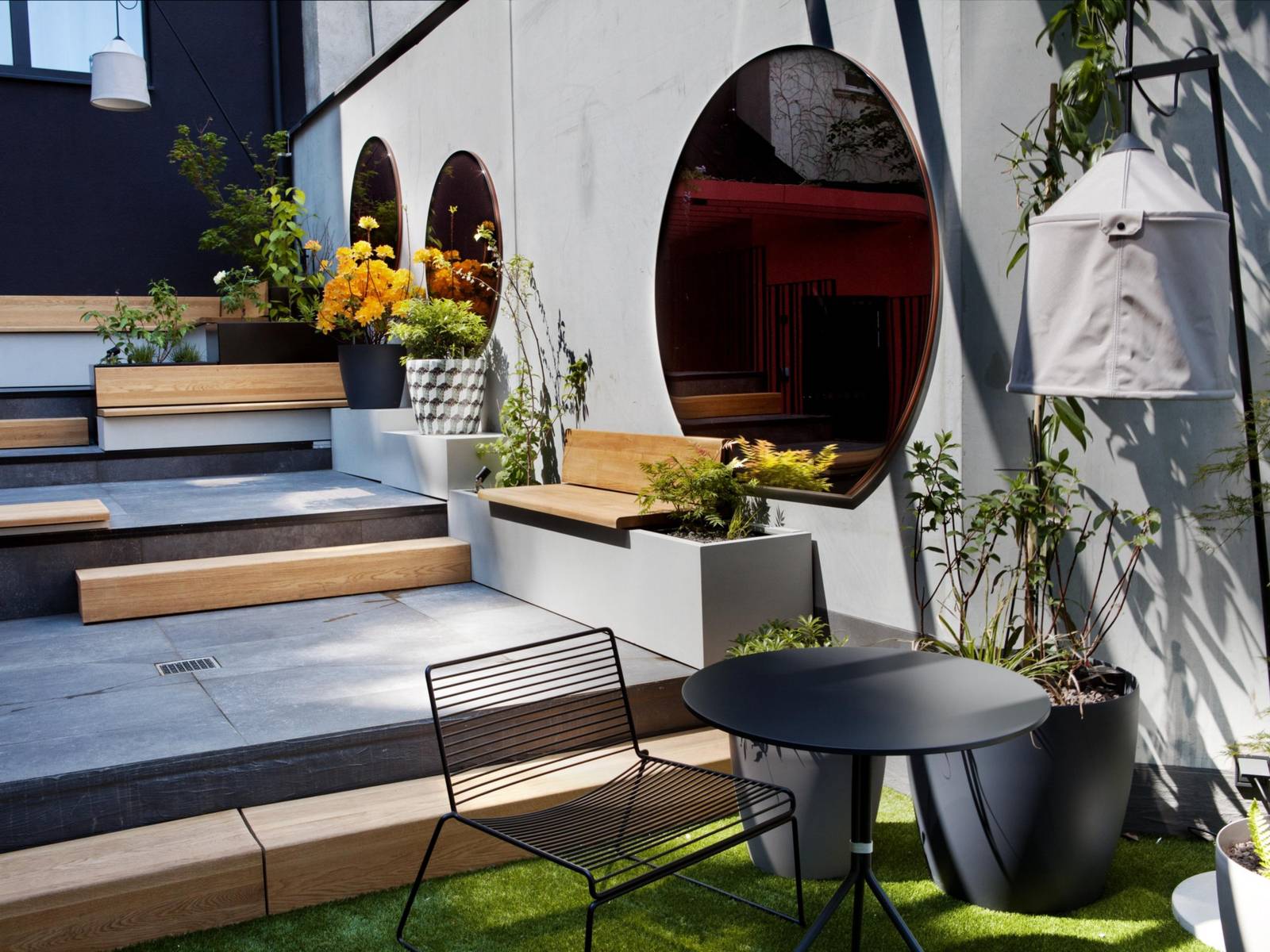Hotel Indigo Vienna - Naschmarkt 植栽環繞的戶外露台
