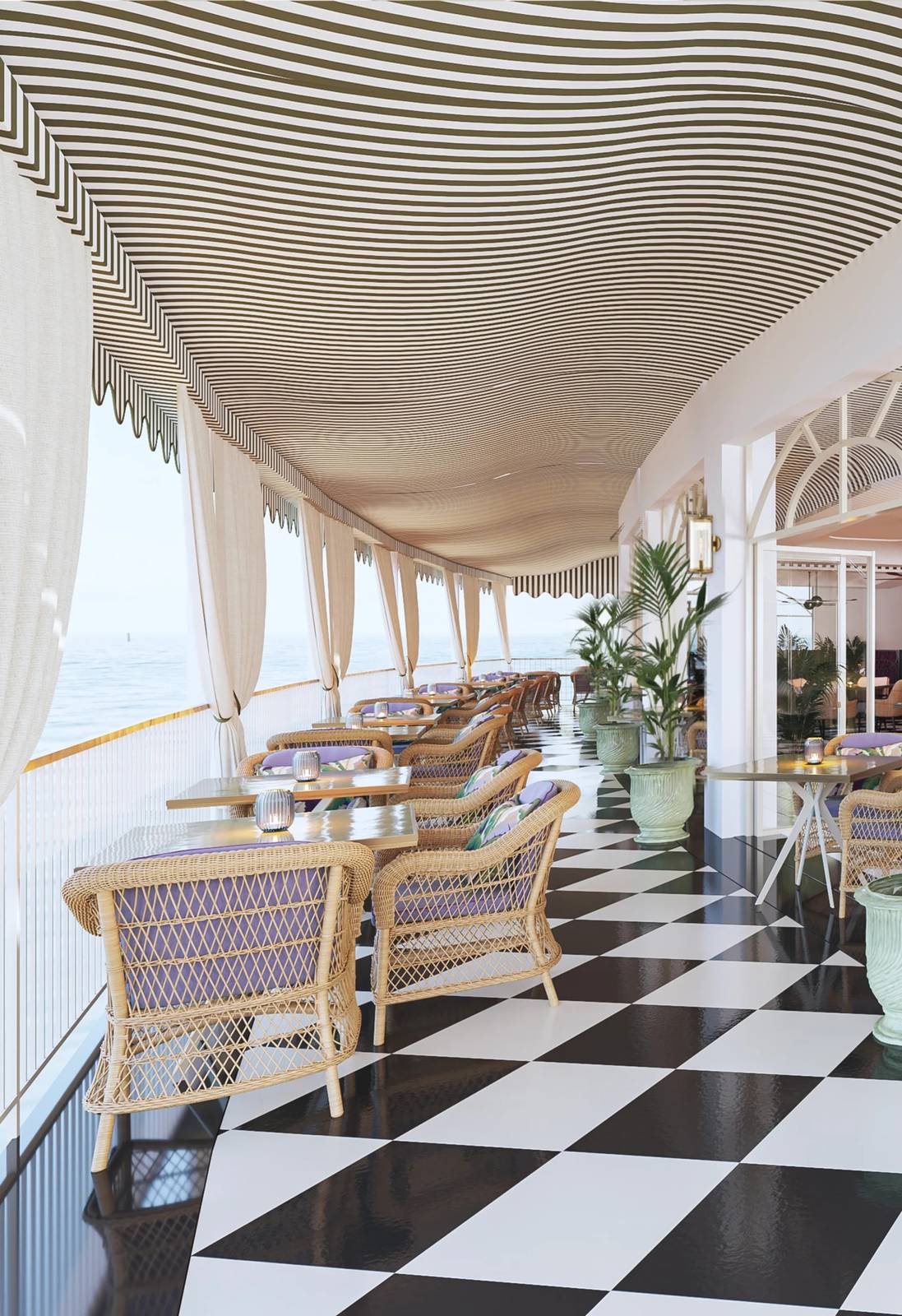 Hotel Miramalfi 早餐露台