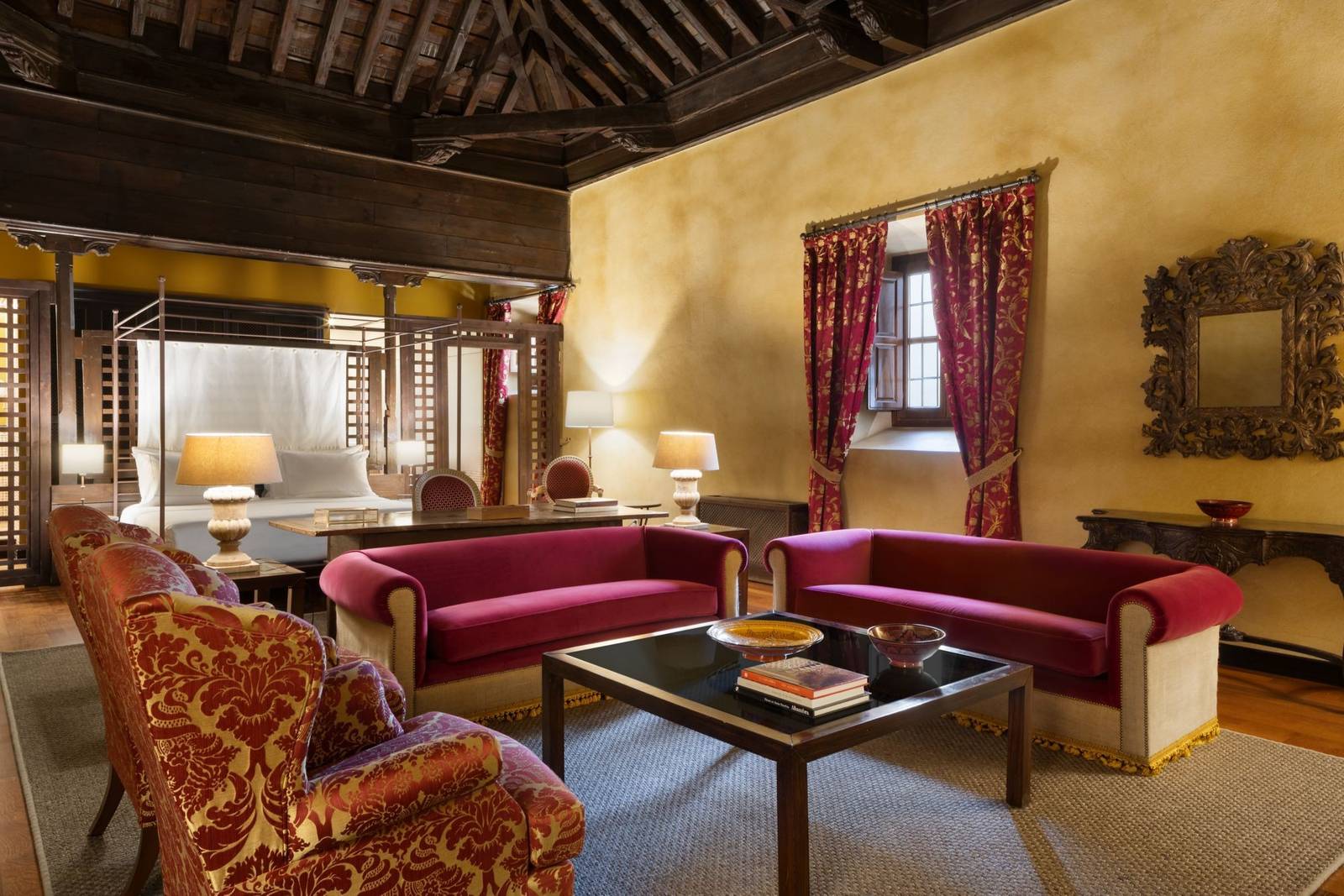 格拉那達 Hotel Palacio de Santa Paula Bishop's Suite 起居室