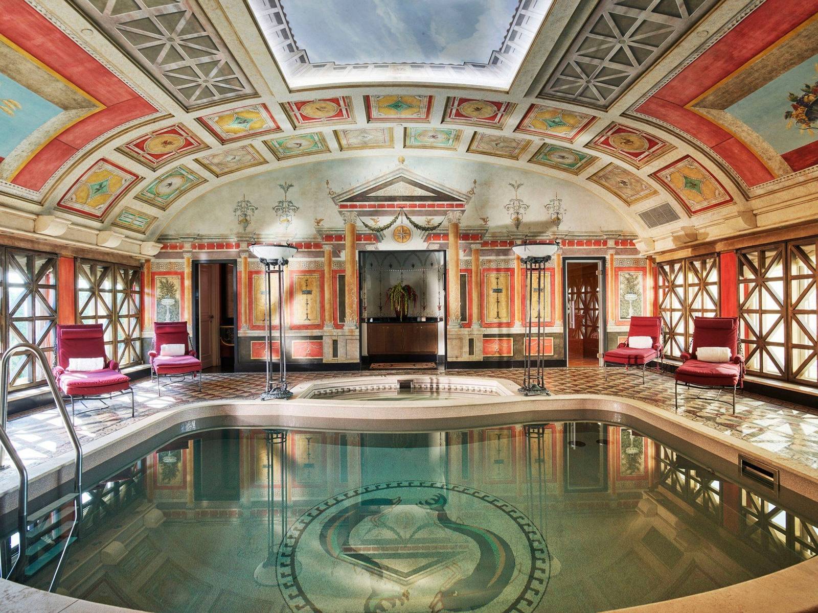 Hotel Principe di Savoia 總統套房的龐貝風格私人泳池
