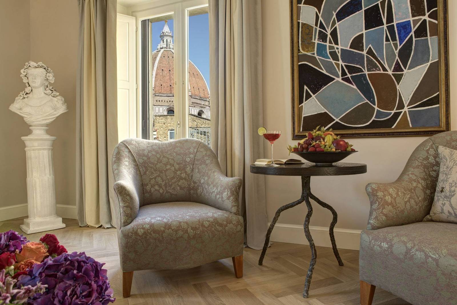 佛羅倫斯 Hotel Savoy Duomo Presidential Suite 窗外的大教堂圓頂
