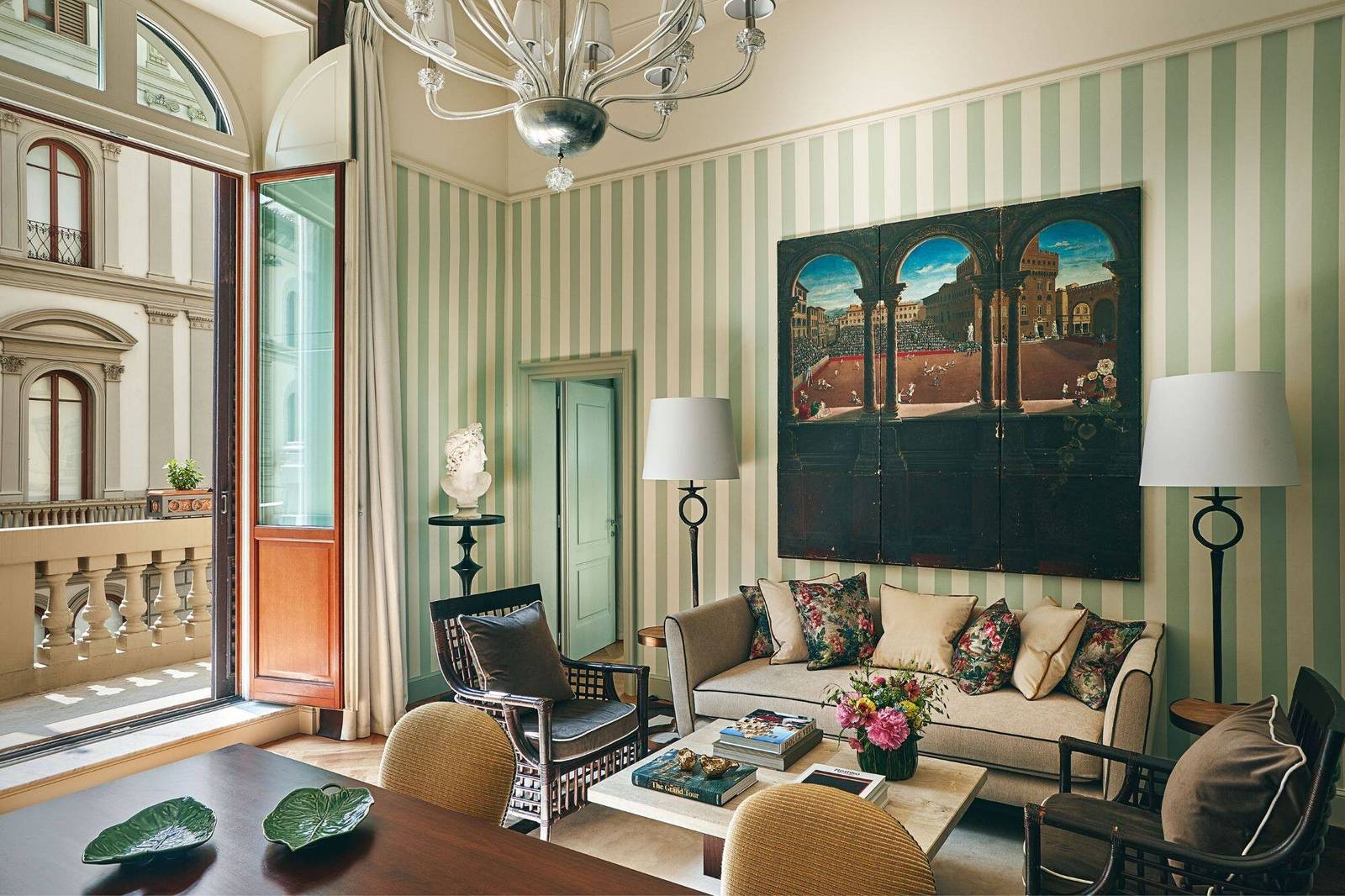 佛羅倫斯 Hotel Savoy Repubblica Suite 起居區