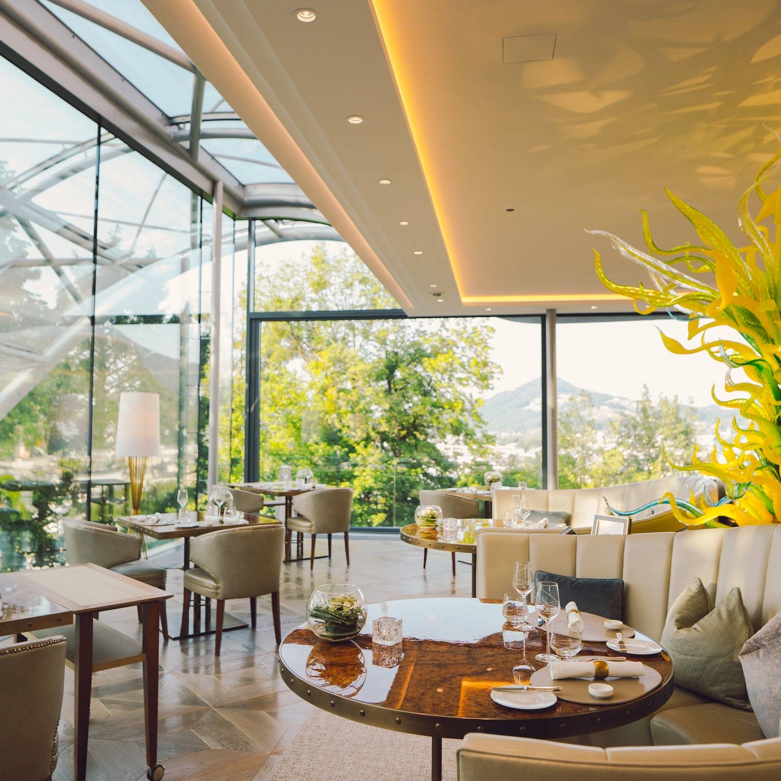 Mönchstein 城堡酒店 The Glass Garden 玻璃穹頂餐廳