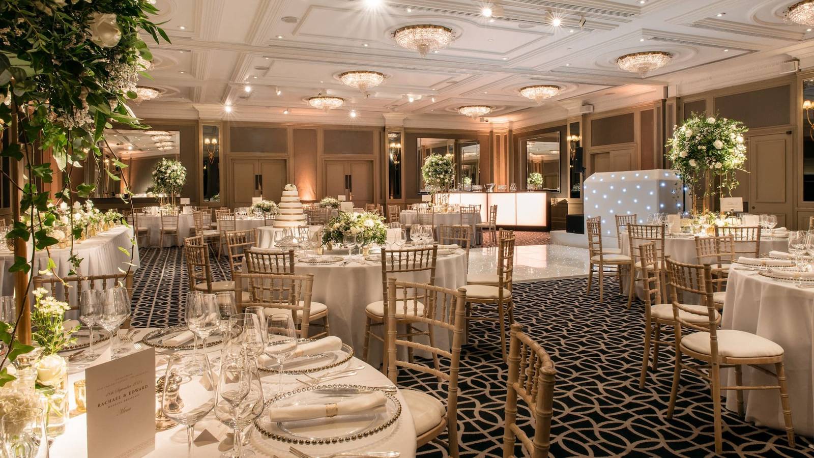 倫敦 Hyatt Regency The Churchill 宴會廳婚宴布置