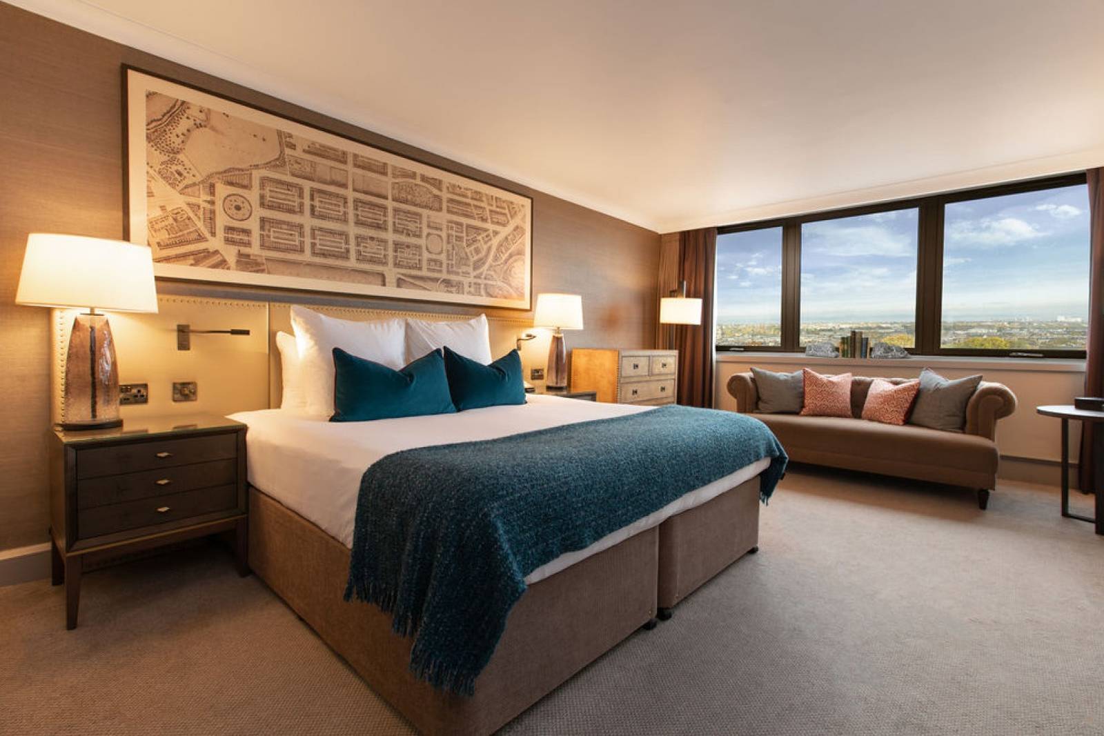 愛丁堡 InterContinental Edinburgh The George King Premium 客房