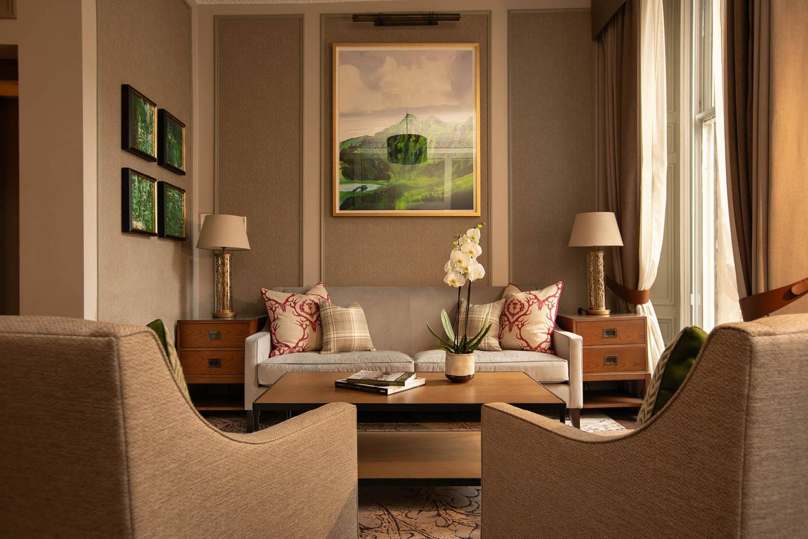 愛丁堡 InterContinental Edinburgh The George 套房起居室