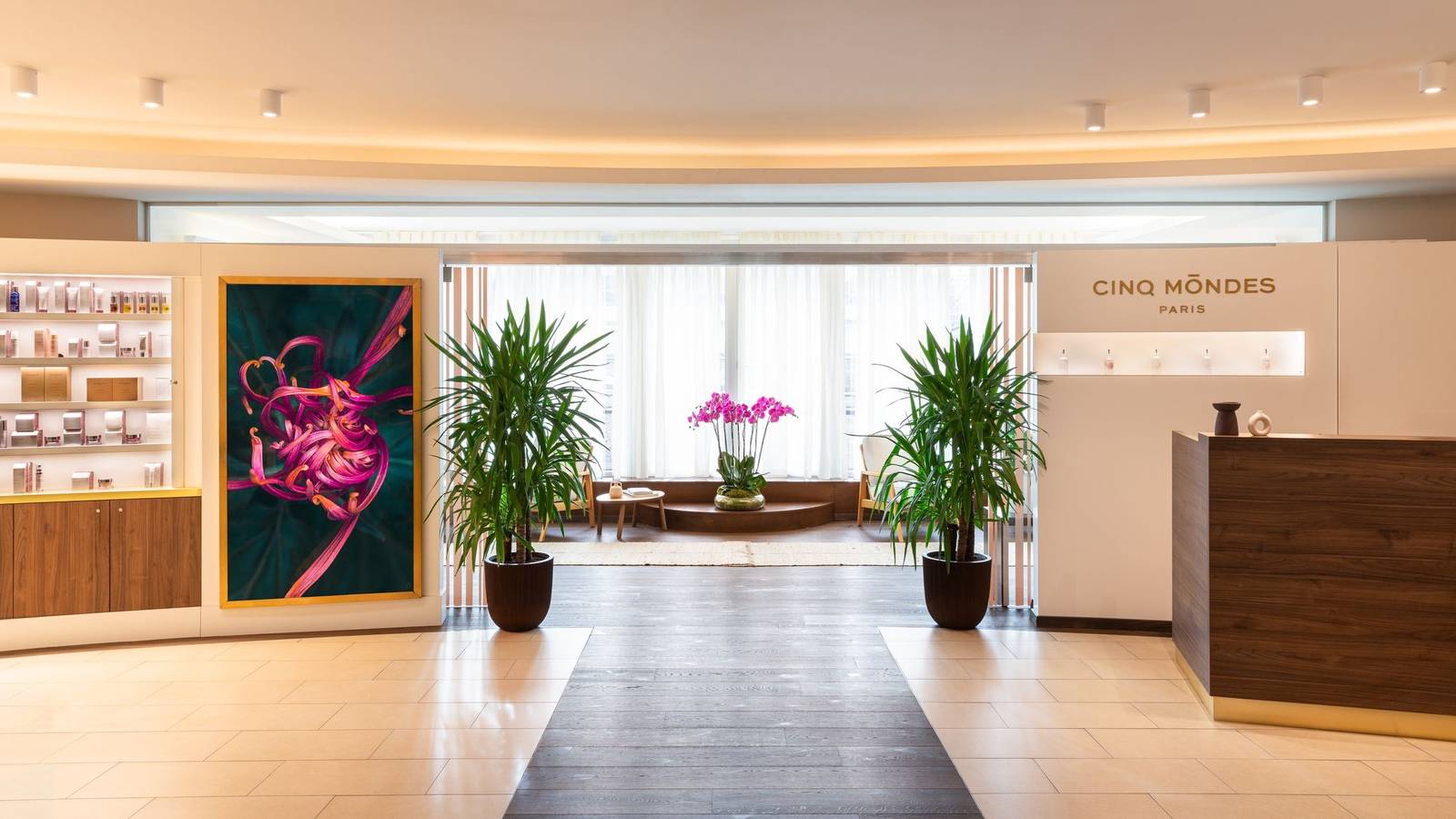 日內瓦洲際酒店 Cinq Mondes Spa 接待區