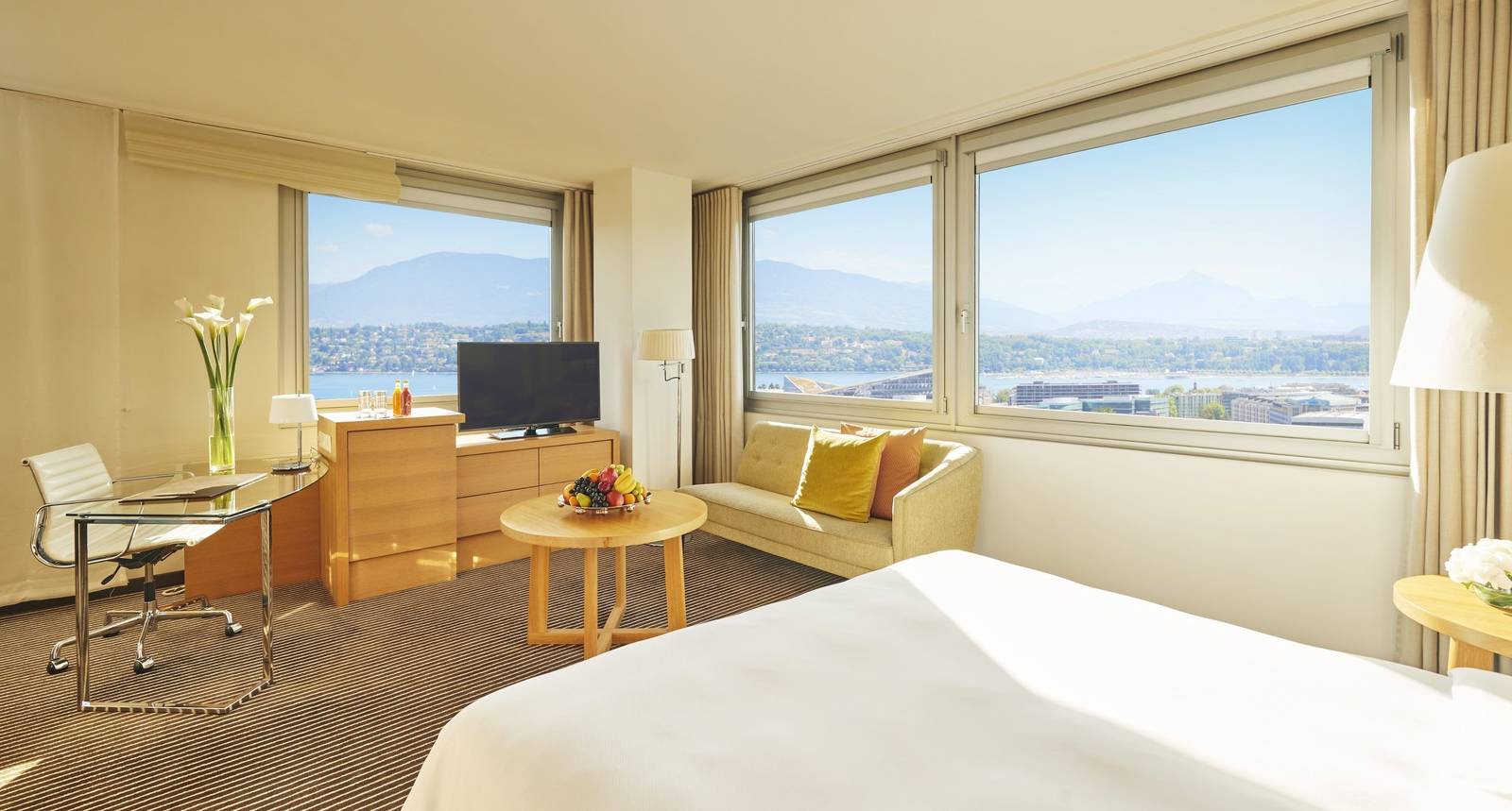 日內瓦洲際酒店 Junior Suite 湖景套房