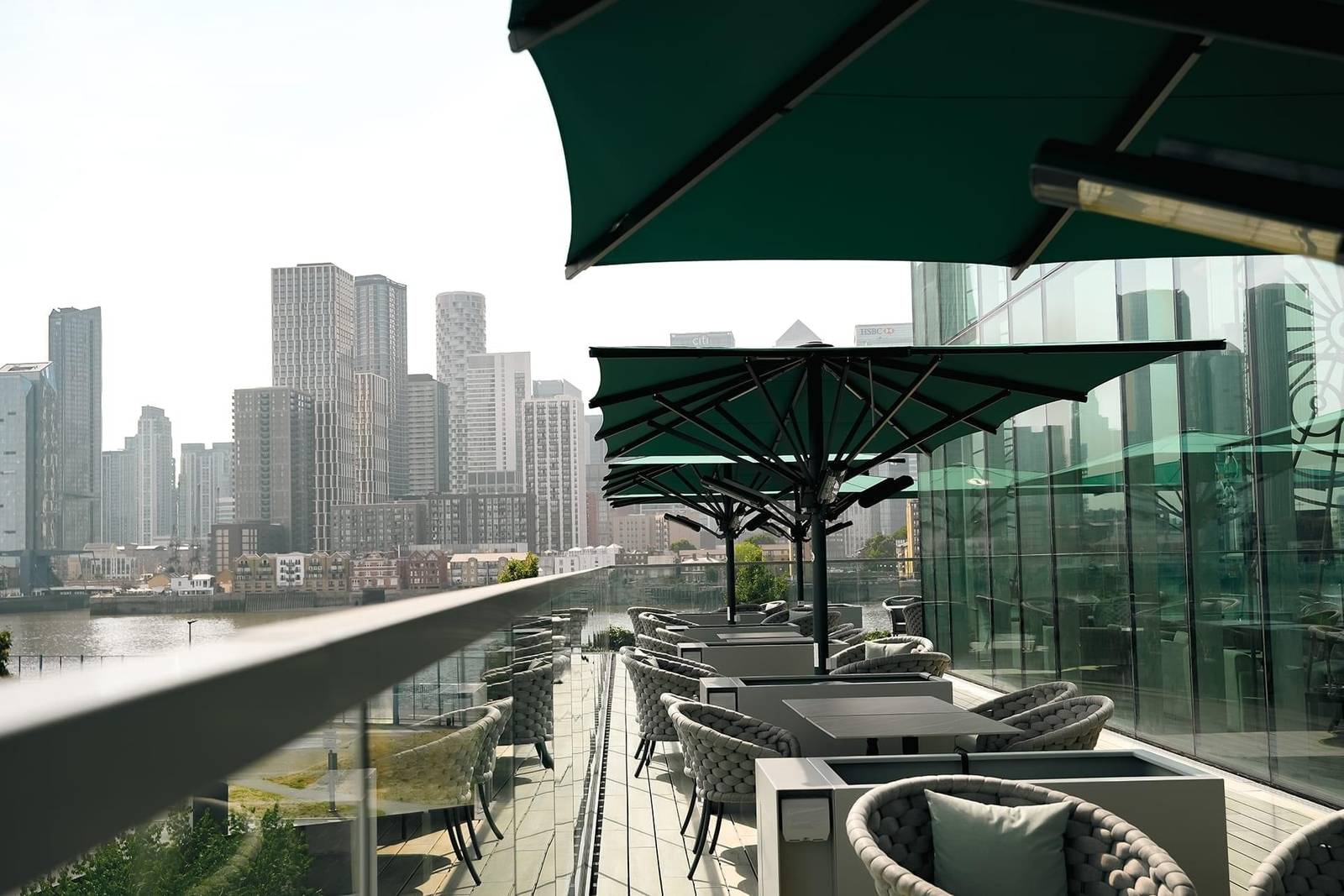 倫敦 O2 洲際酒店 Eighteen Sky Bar 戶外露台