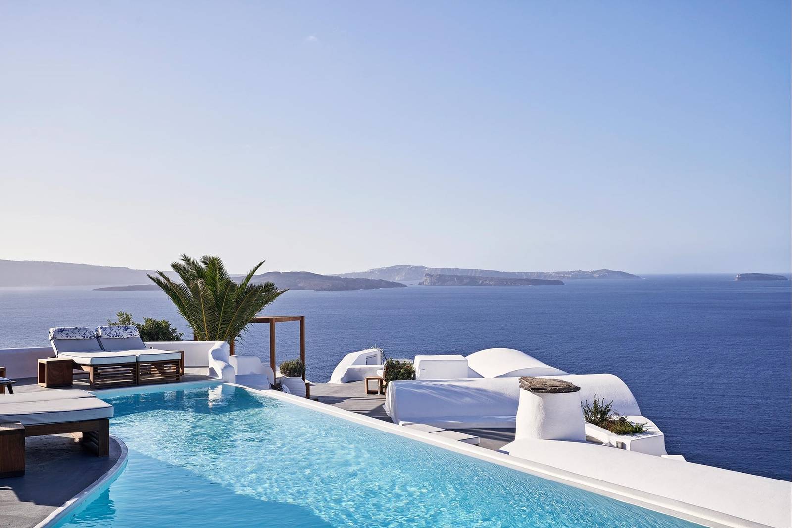 Katikies Santorini Pelagos House 懸崖無邊際泳池