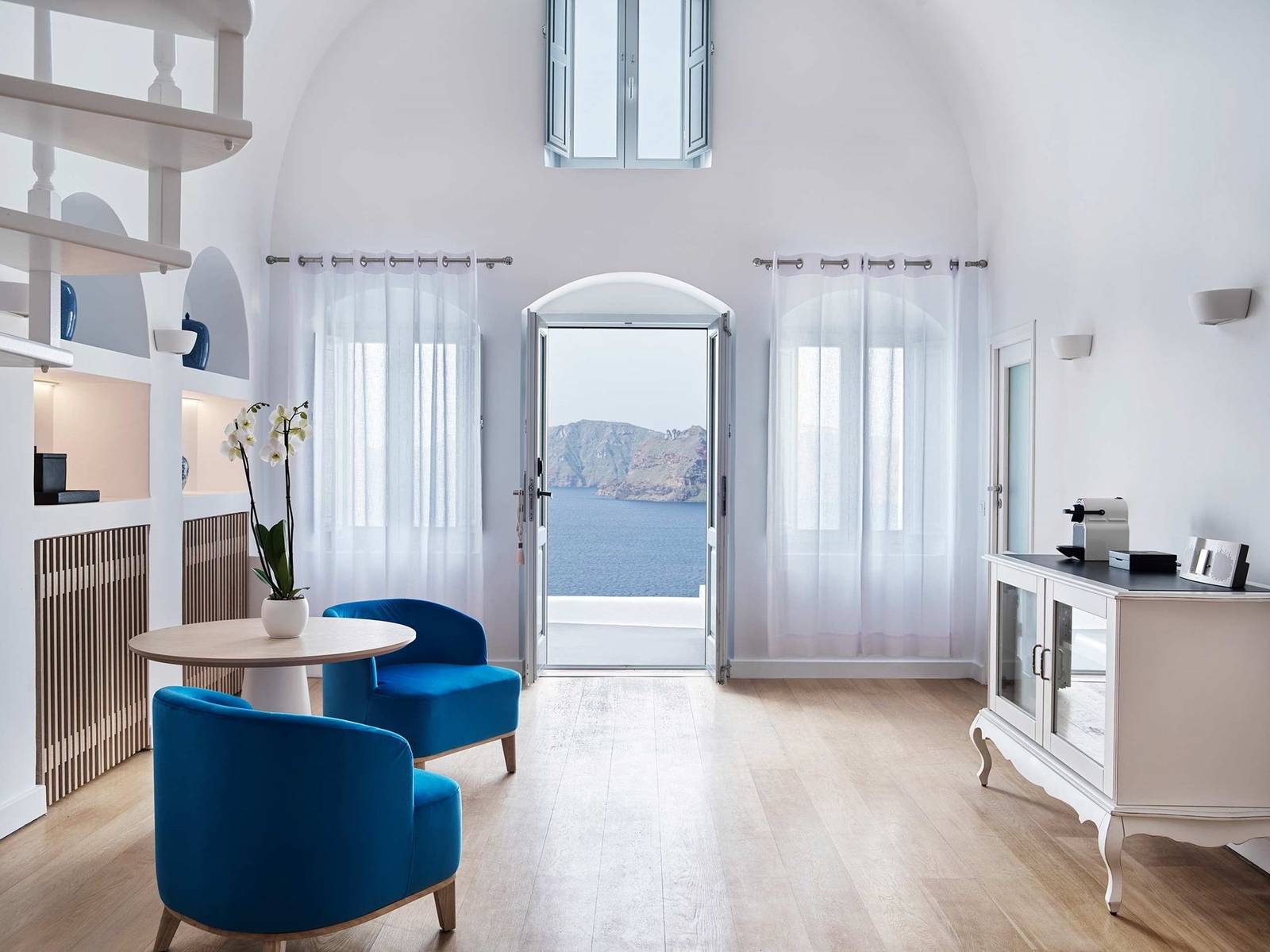 Katikies Santorini The Open Living Suite 起居空間