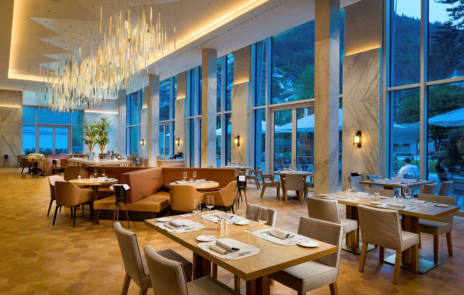 Kempinski Palace Engelberg Cattani Restaurant 用餐區