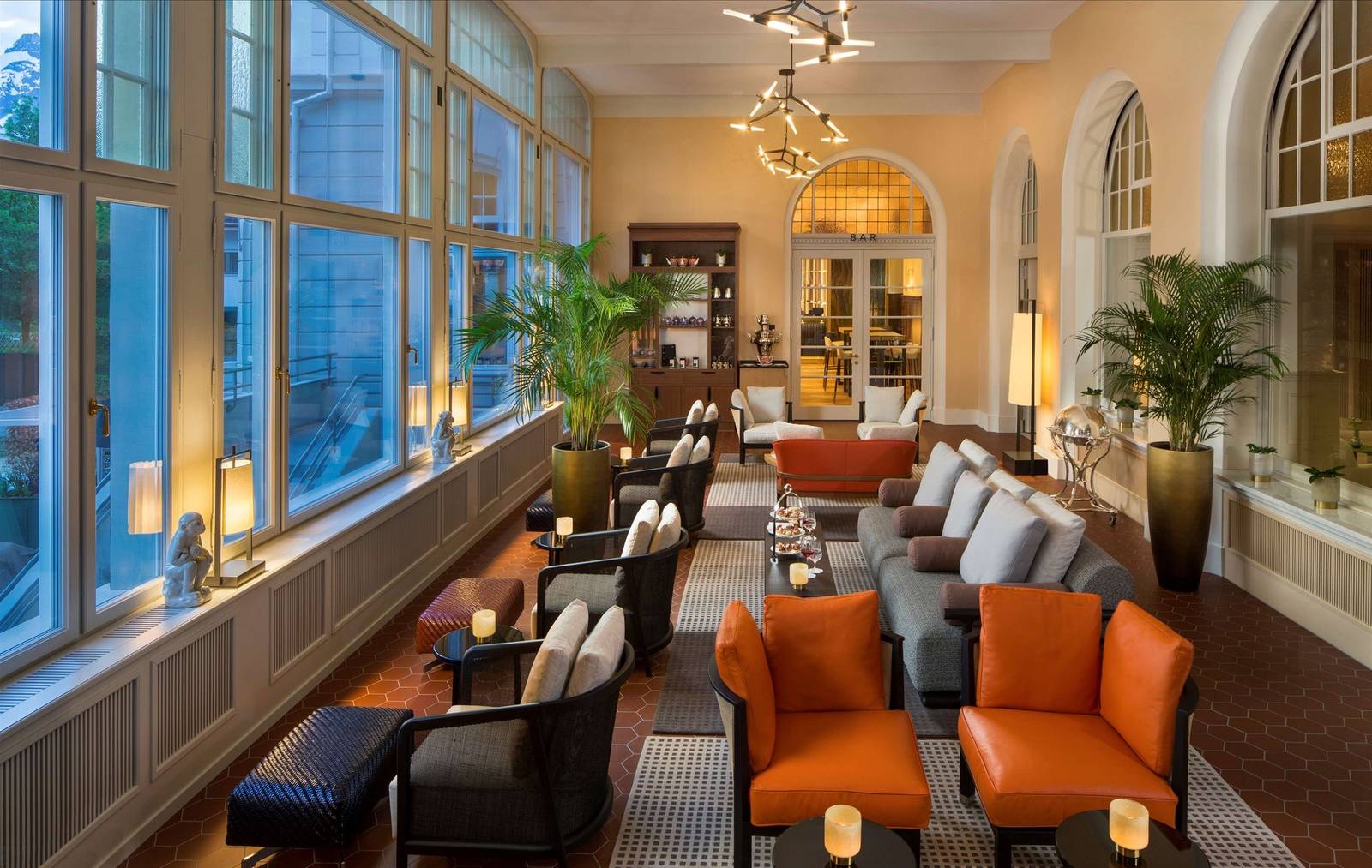 Kempinski Palace Engelberg Wintergarden 下午茶廳