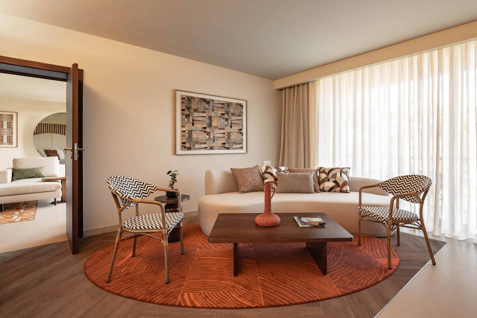 Kimpton Atlântico Algarve One Bedroom Suite 起居室