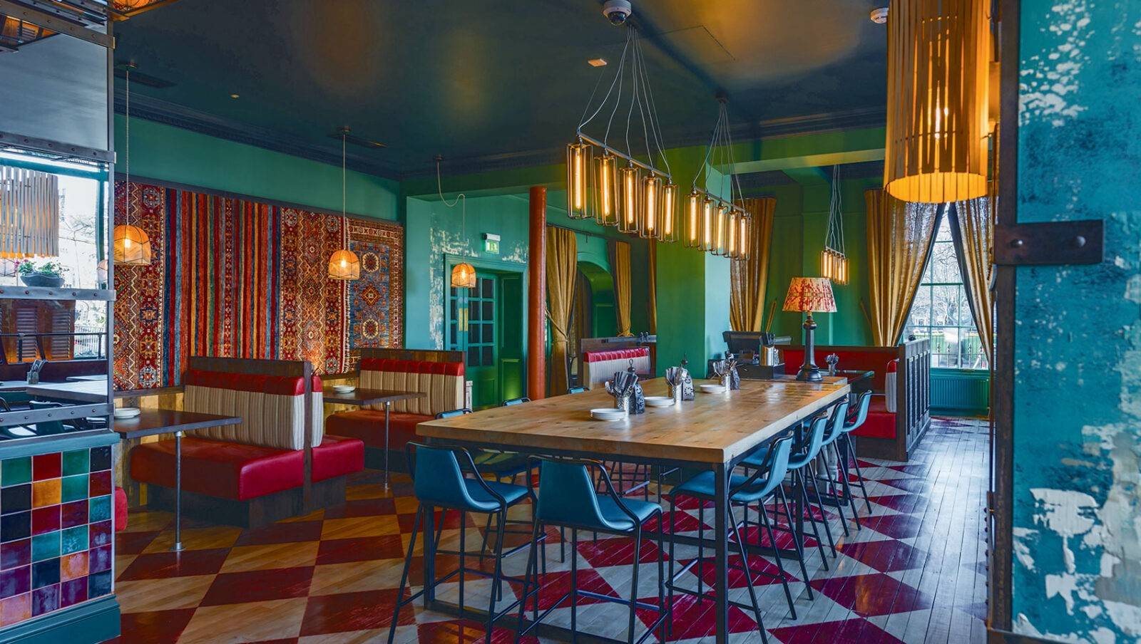 Kimpton Charlotte Square BABA 餐廳用餐區