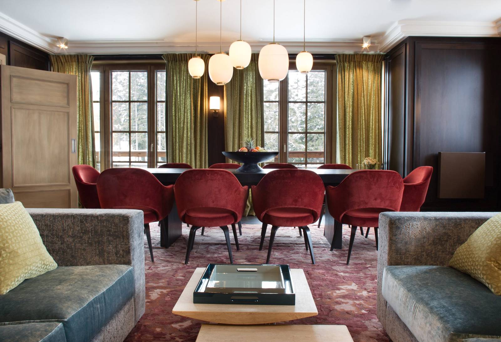 L'Apogée Courchevel 木屋 L'Alpensia 餐廳