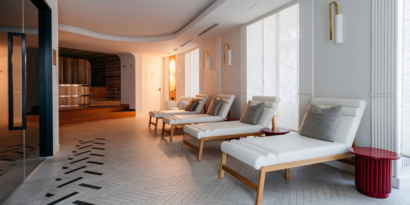 史特拉斯堡 Maison Rouge 酒店 Spa 休憩區躺椅