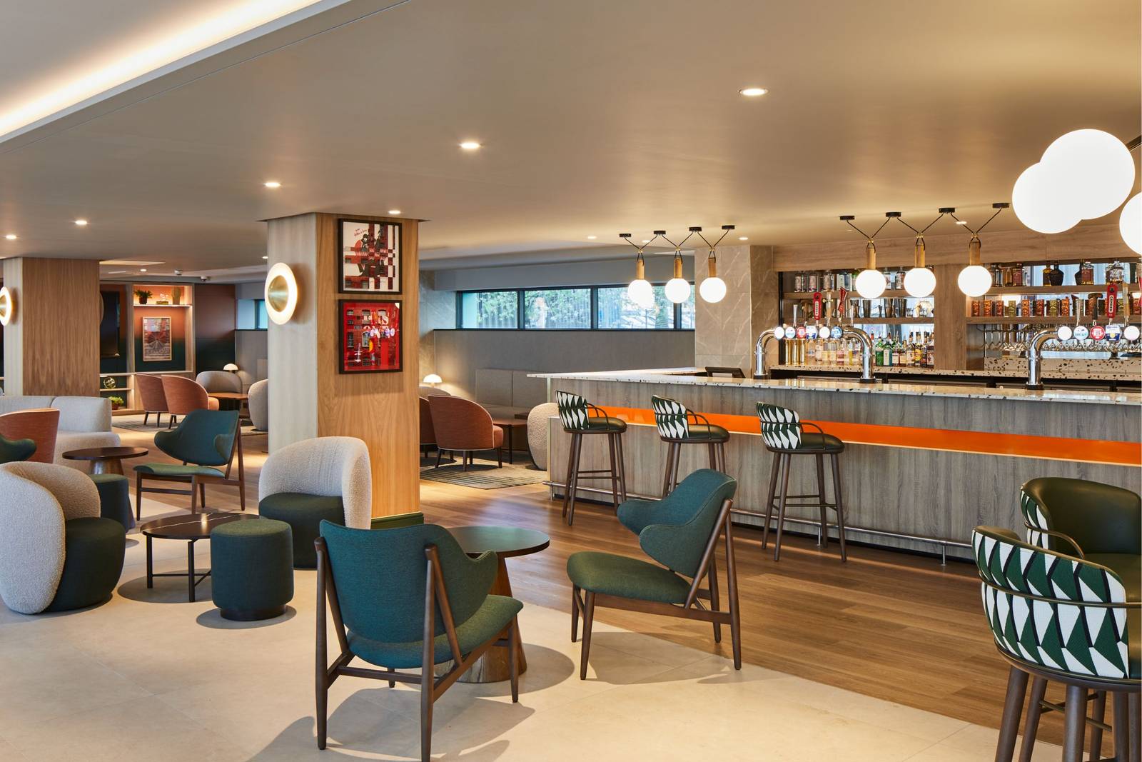 曼徹斯特皮卡迪利萬豪酒店 The Great Room 大廳座位區