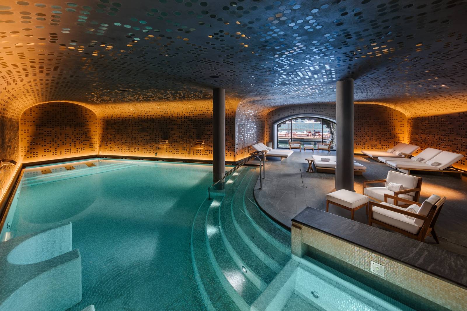 科莫湖文華東方酒店 Spa 室內泳池