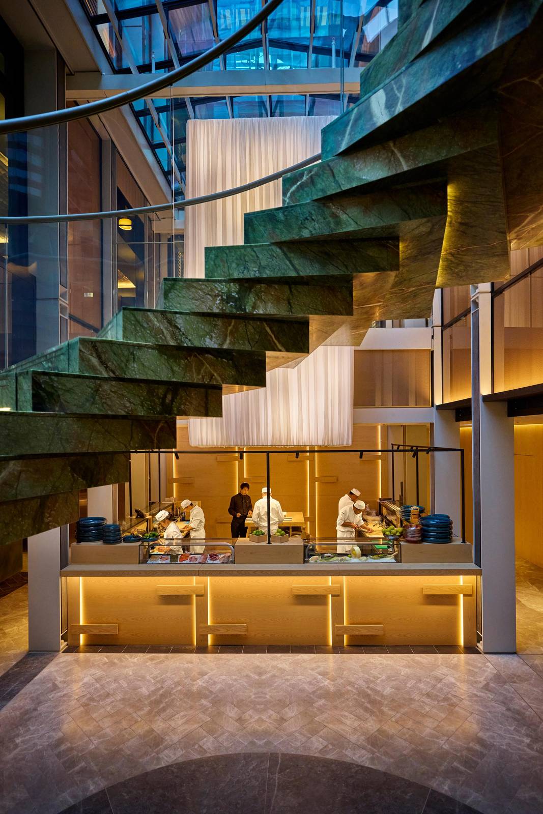 倫敦梅費爾文華東方酒店 Atrium 餐廳吧台