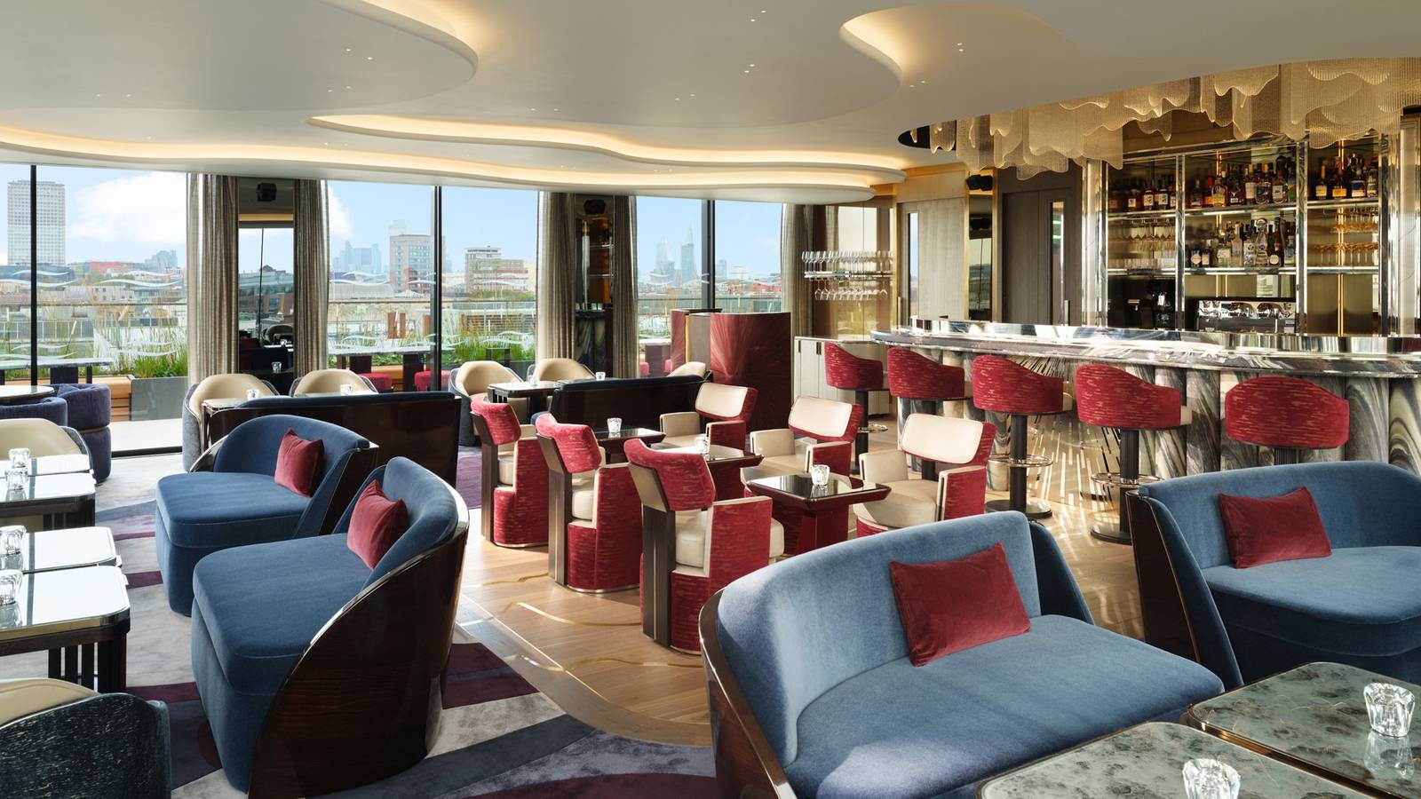倫敦梅費爾文華東方酒店 Hanover Bar 頂樓酒吧白天景致