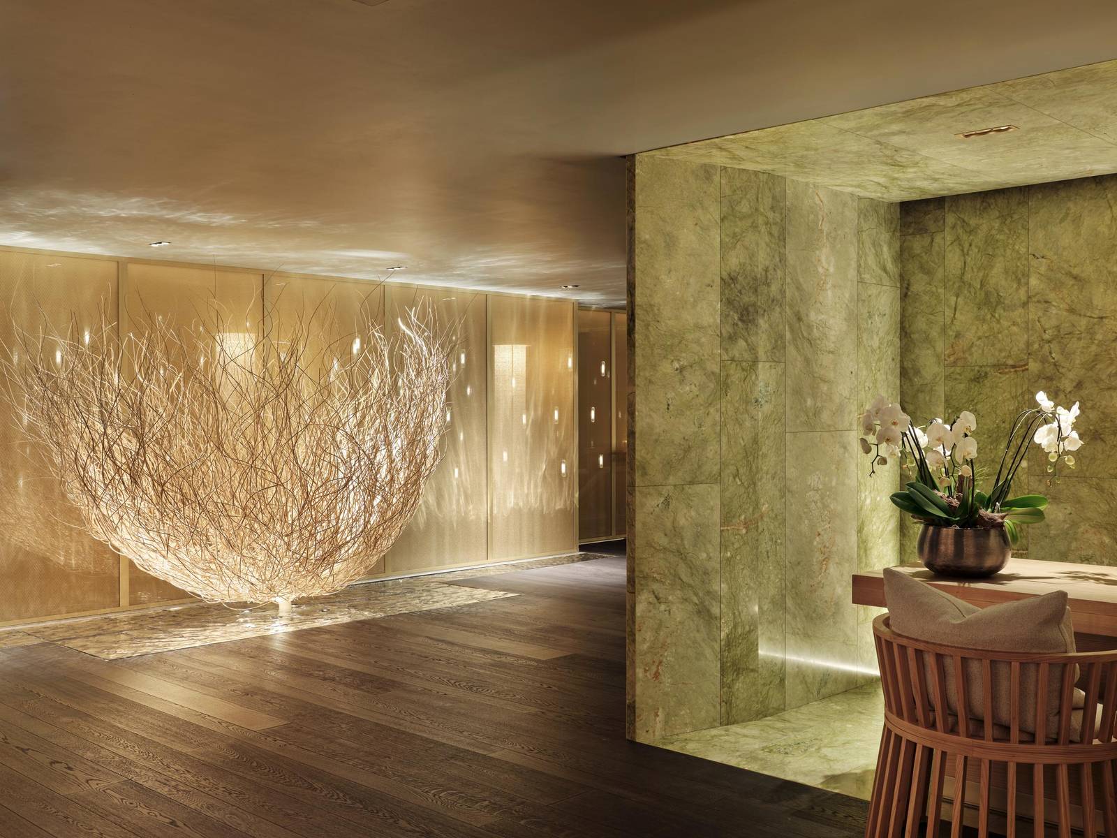 倫敦梅費爾文華東方酒店 Spa 接待區