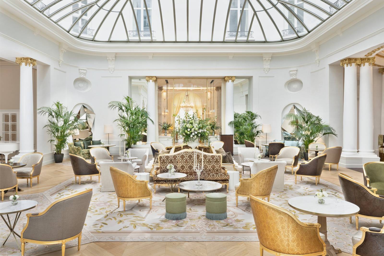 馬德里文華東方麗思酒店 Palm Court 玻璃穹頂大廳
