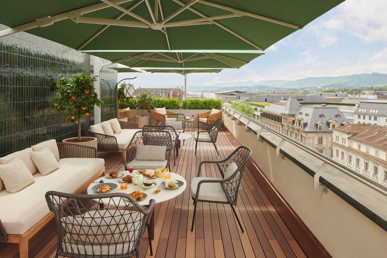 蘇黎世 Mandarin Oriental Savoy 1838 頂樓酒吧露台
