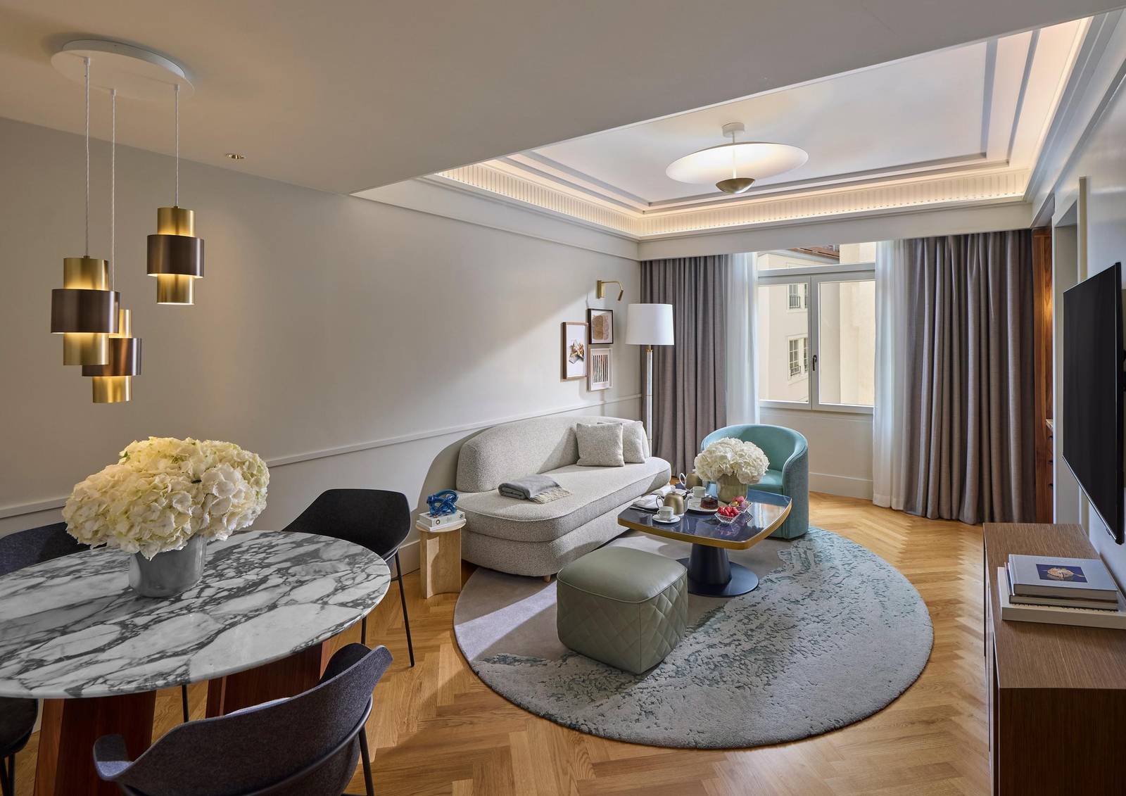 蘇黎世 Mandarin Oriental Savoy Zurich Suite 起居室