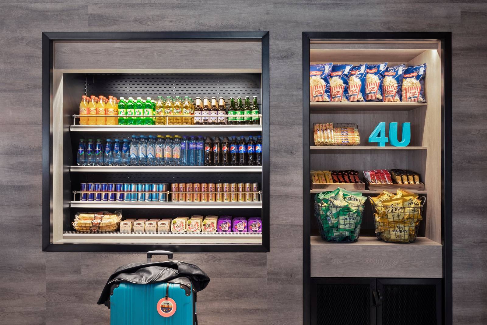 Moxy Bergen 24 小時 Grab & Go 輕食櫃