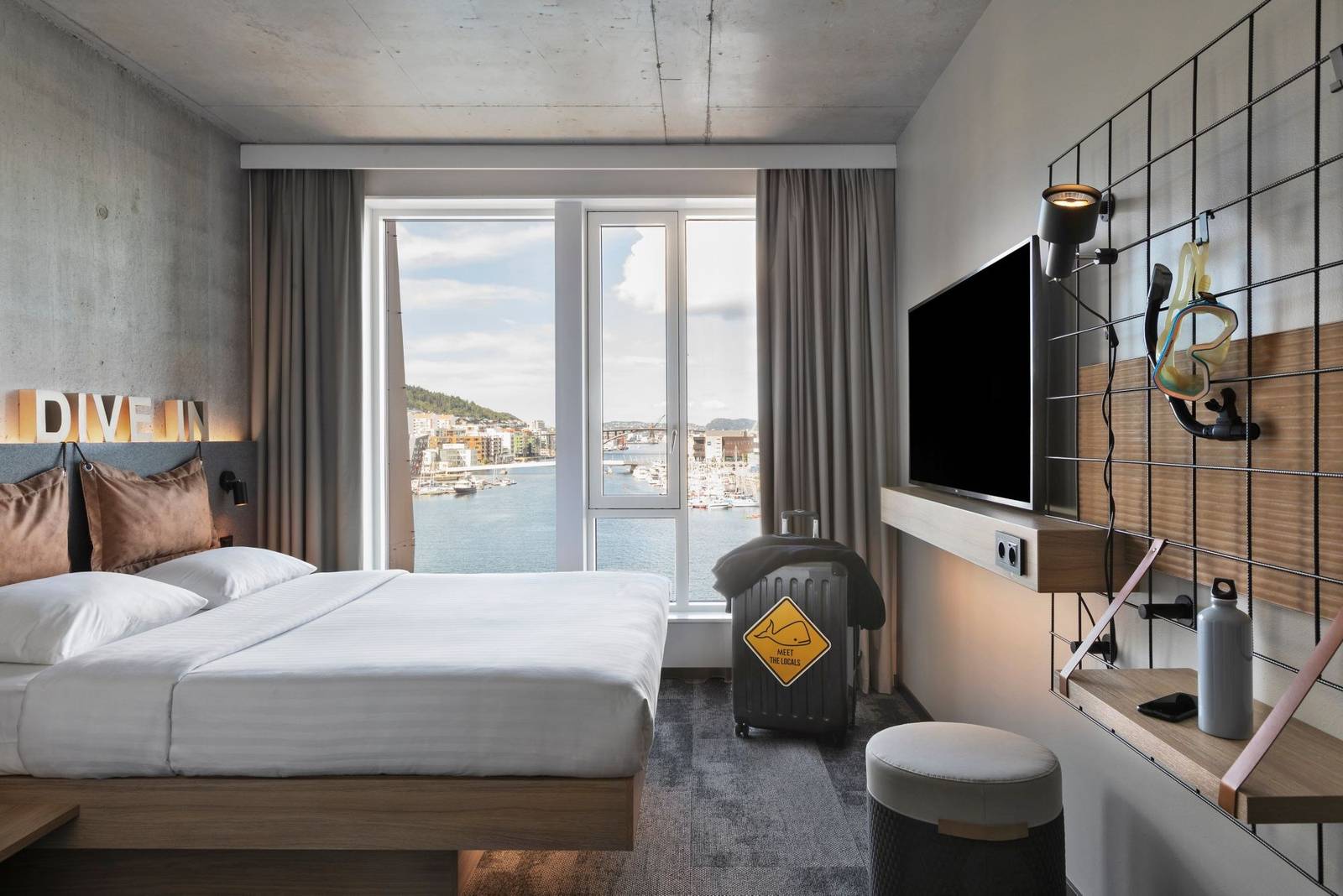 Moxy Bergen 海景大床房