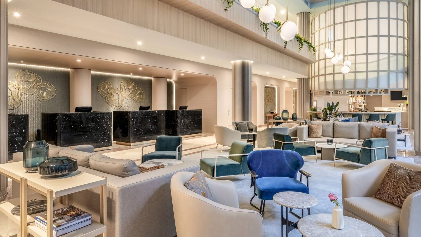 慕尼黑萬豪酒店重新整修後的大廳 Greatroom