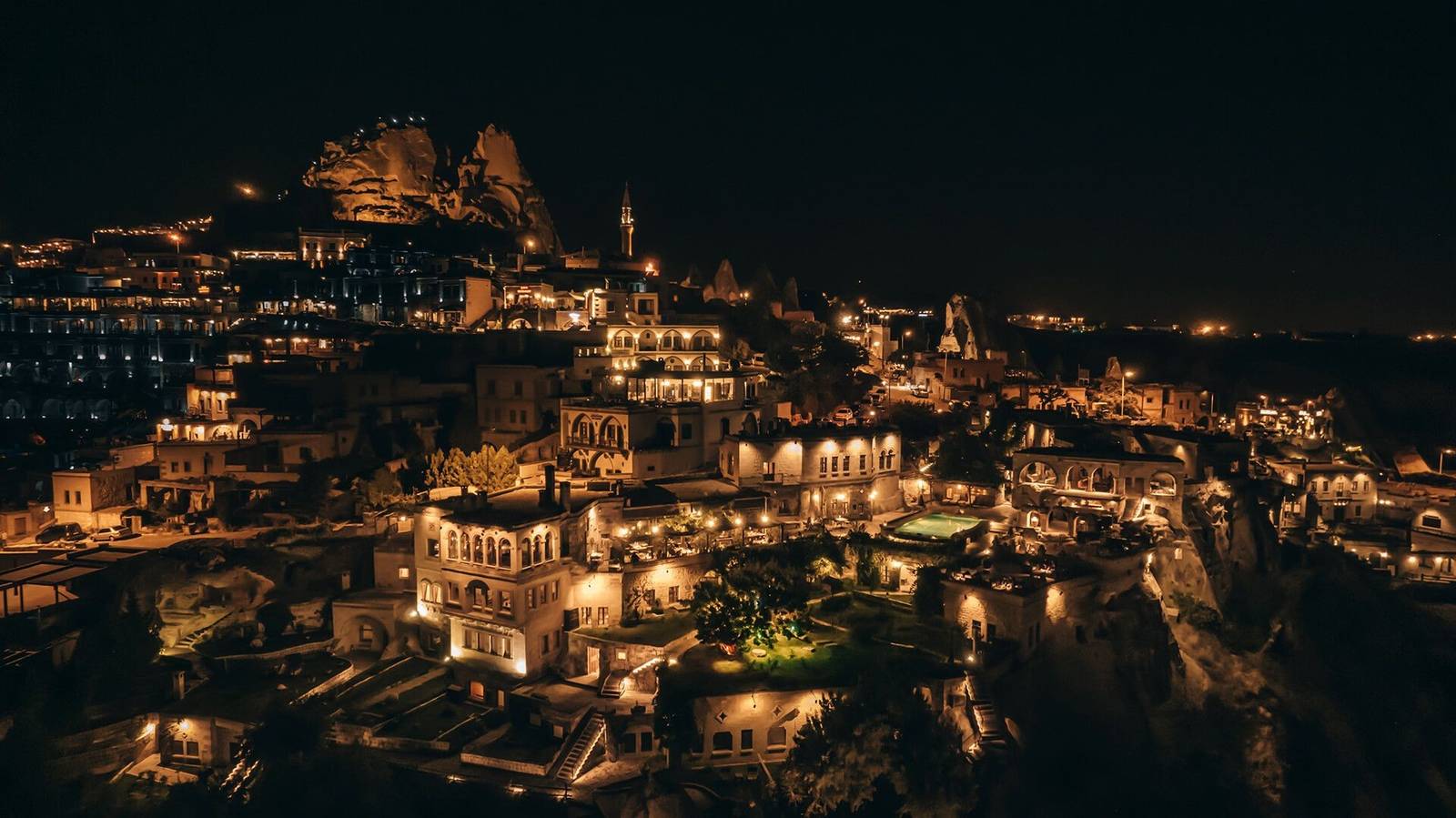 烏奇薩山城夜景
