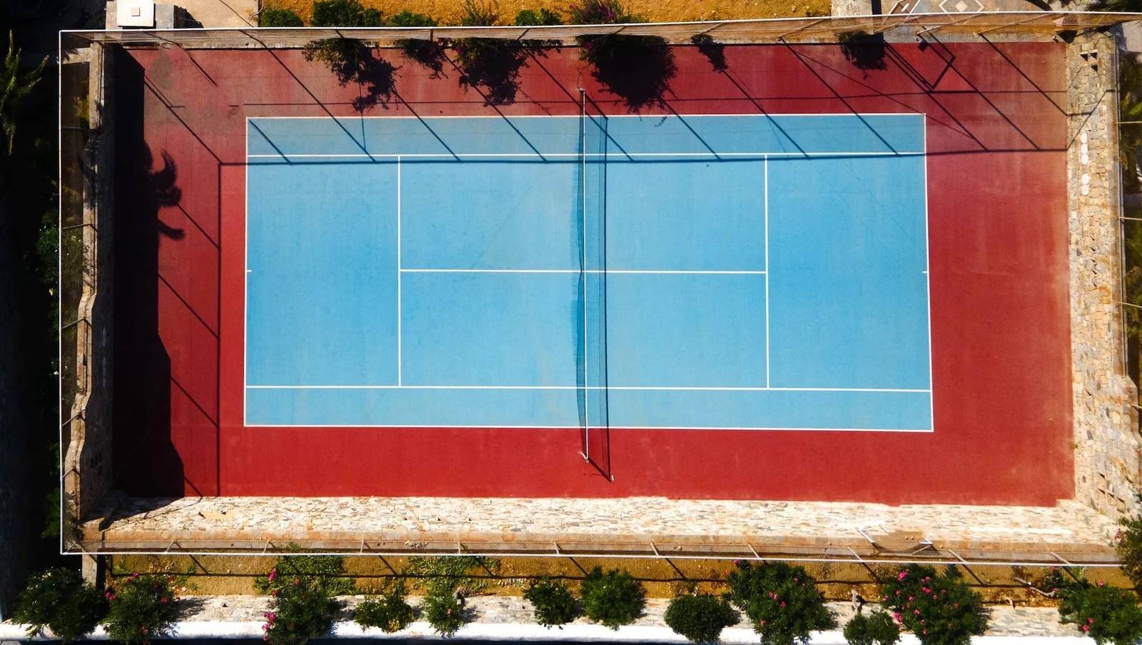 米克諾斯 Mykonos Grand Hotel & Resort 網球場空拍