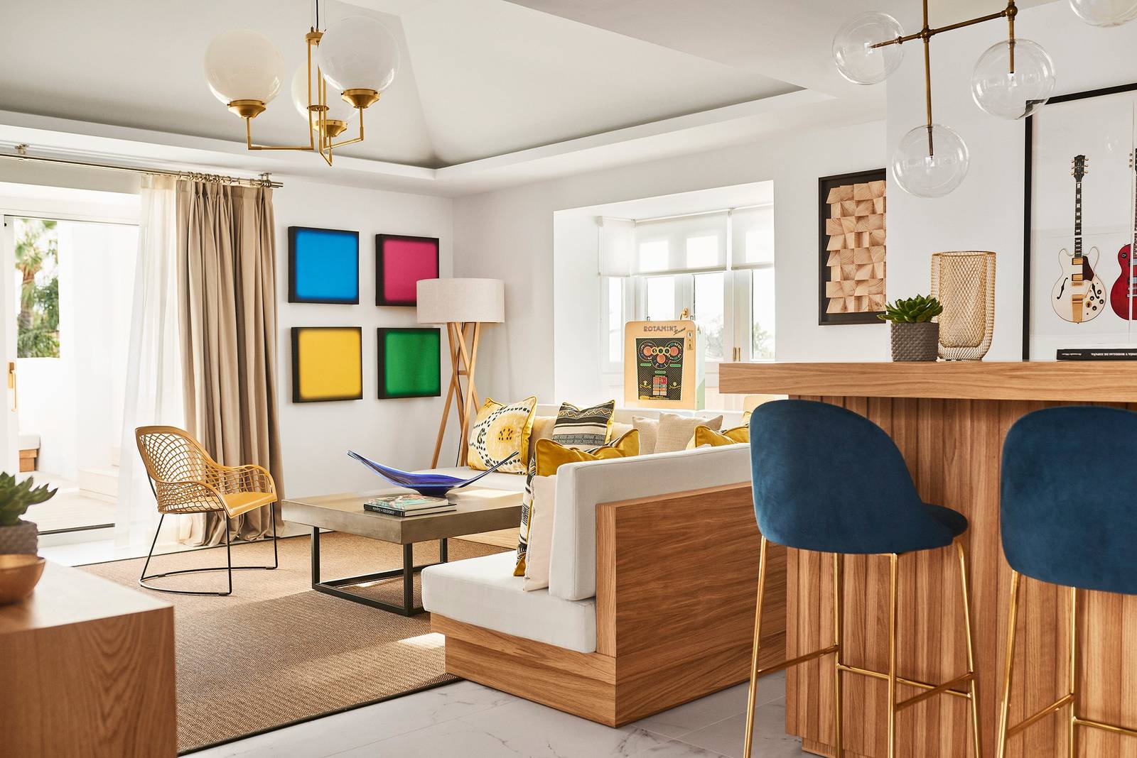 馬貝拉 Nobu Hotel Marbella Nobu Suite 起居室