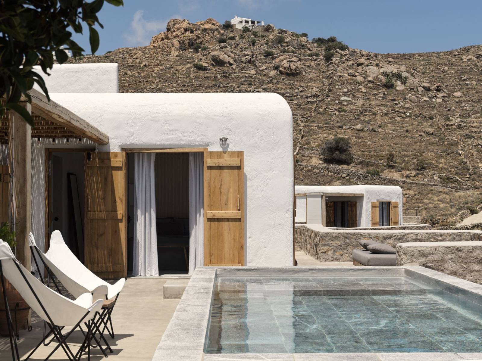 Nomad Mykonos 白牆套房與私人泳池