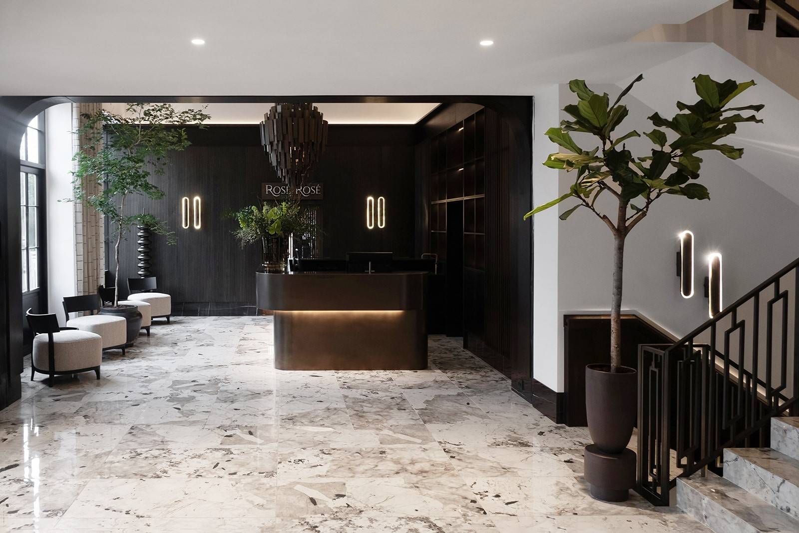 Park Lane Copenhagen 大理石地板接待大廳