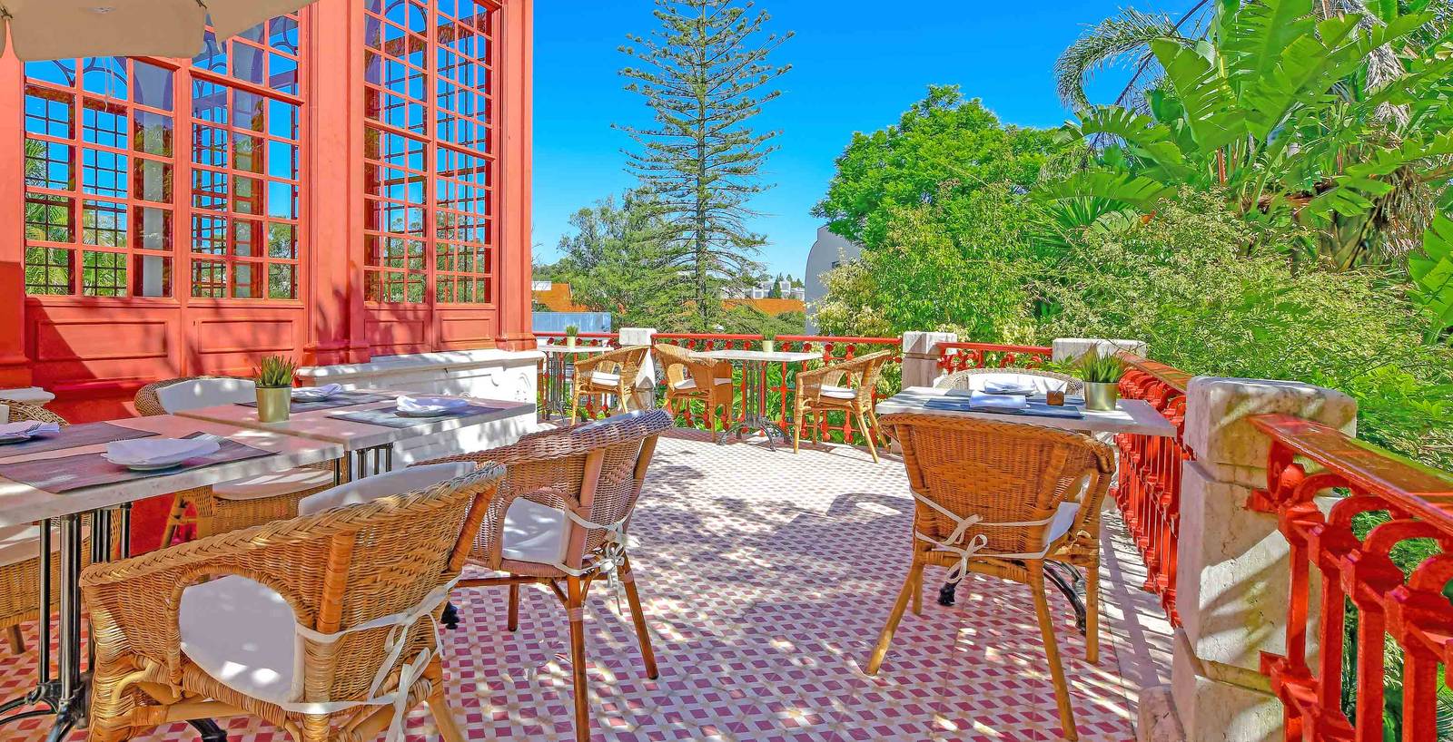 Pestana Palace Lisboa Casa do Lago 戶外露台座位