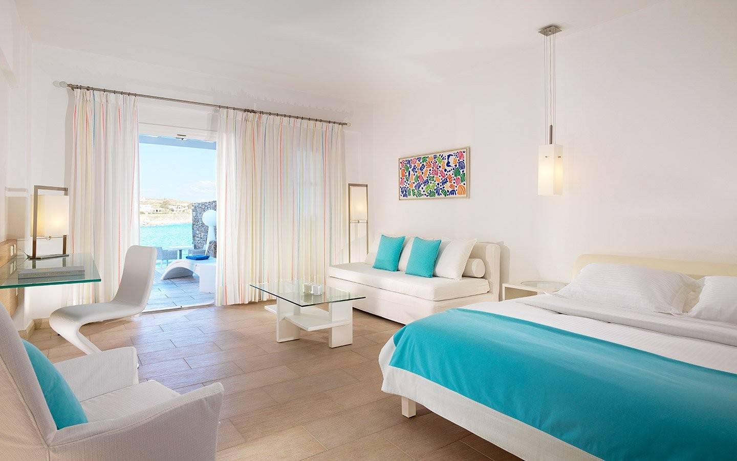 Petasos Beach Resort & Spa Executive Suite 臥室