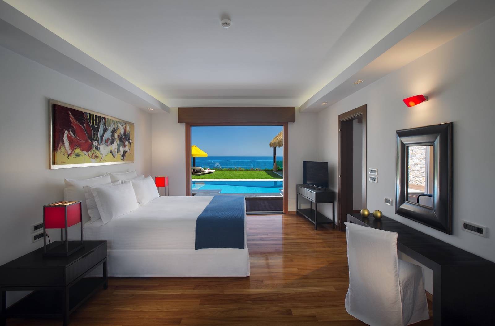 Porto Zante Villas & Spa ONE Royal Spa Villa 海景臥室