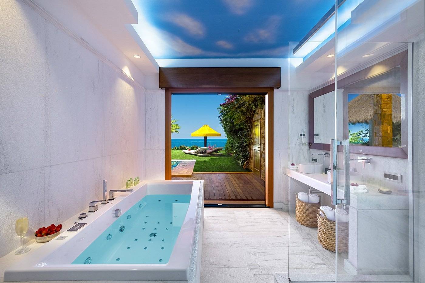 Porto Zante Villas & Spa ONE Royal Spa Villa 大理石浴室