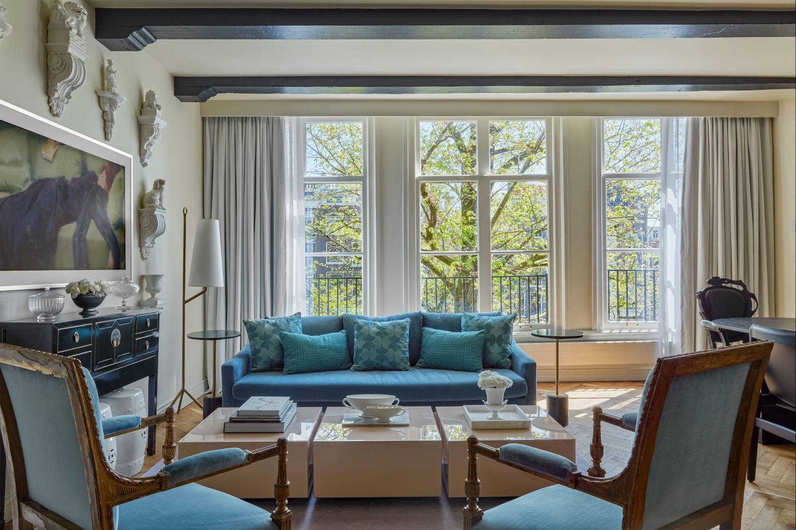 Pulitzer Amsterdam Merchant Suite 起居室