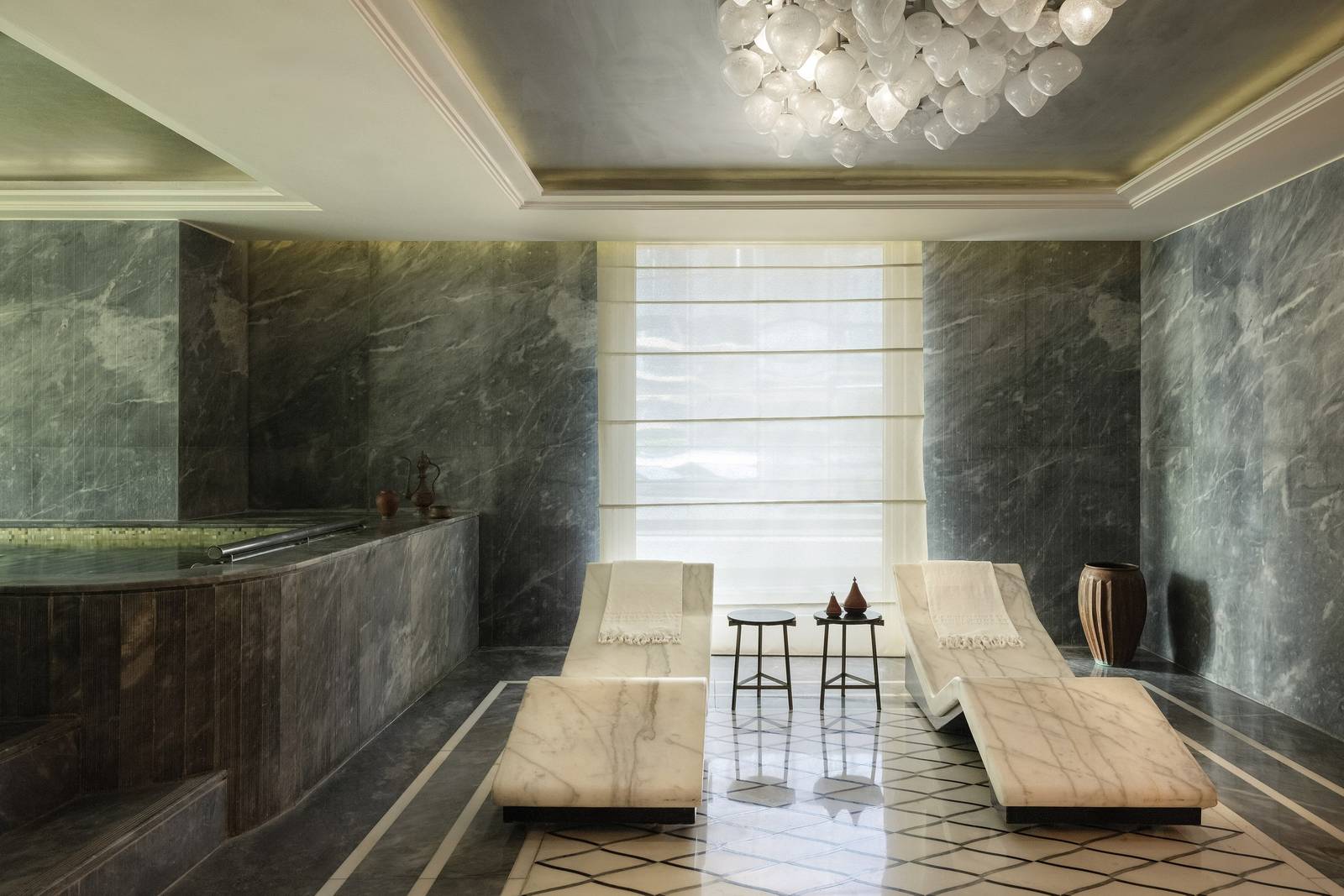 伊斯坦堡萊佛士酒店 Spa 大理石休憩區