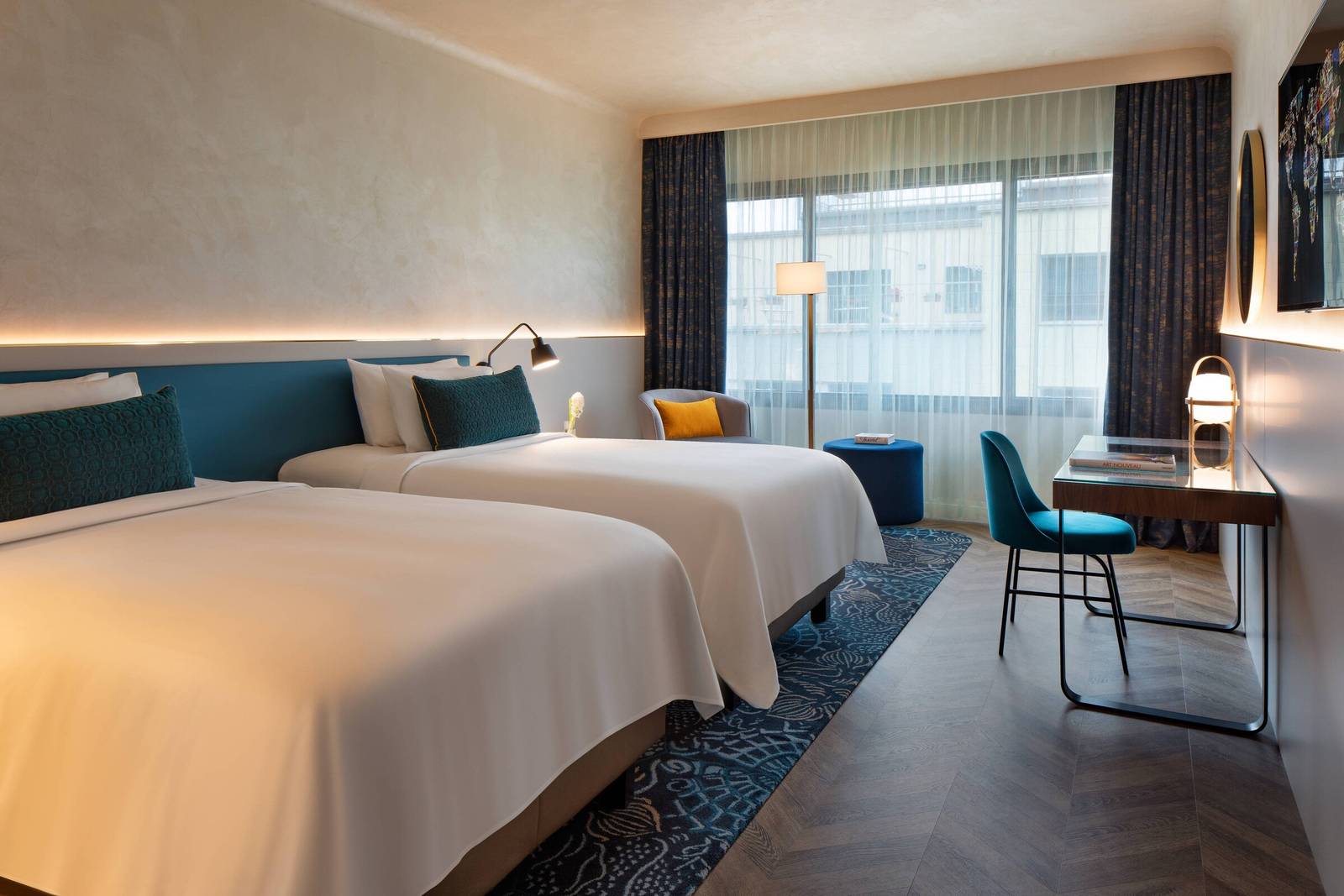 巴塞隆納 Renaissance Barcelona Hotel 雙床客房