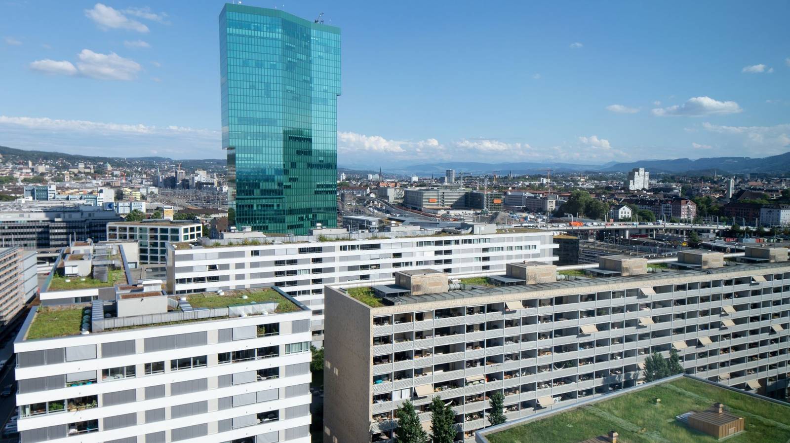 蘇黎世西區 Prime Tower 與市區景觀