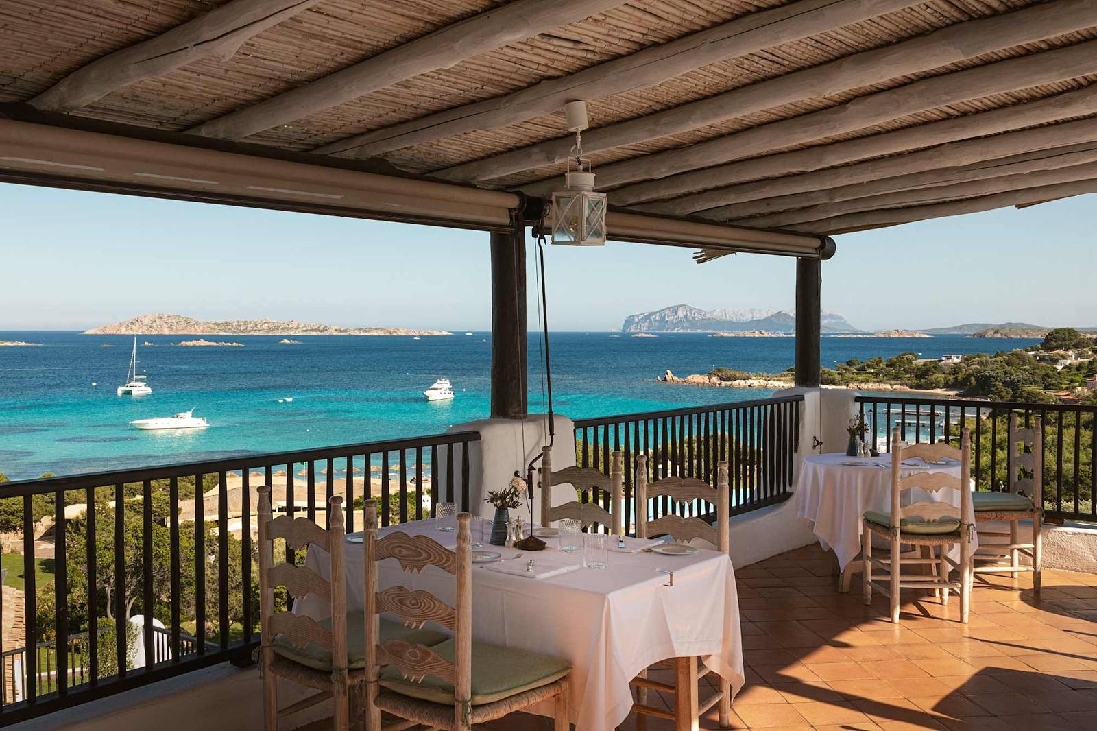 Romazzino La Terrasse 餐廳露台海景