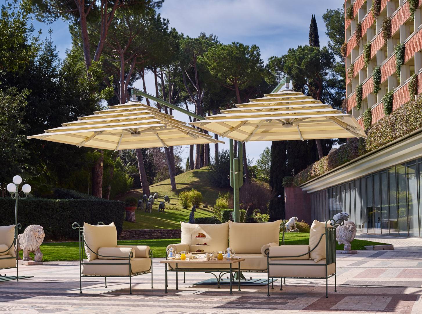 羅馬 Rome Cavalieri Tiepolo 露台陽傘座位
