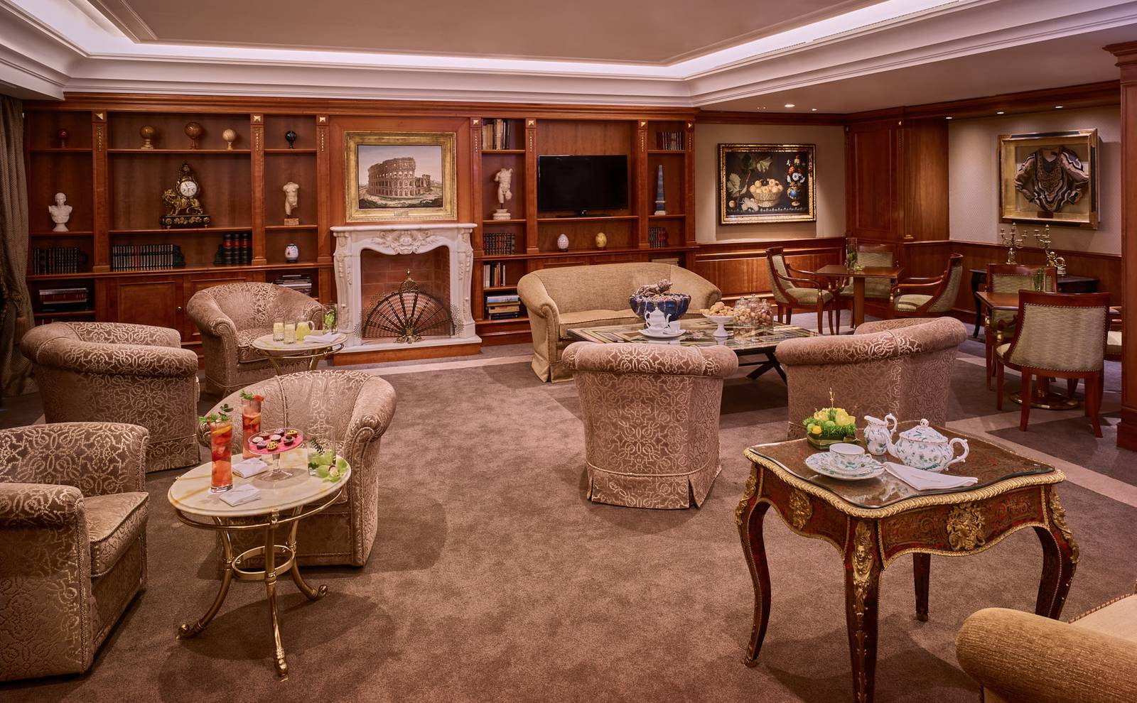 羅馬 Rome Cavalieri Imperial Club 壁爐酒廊